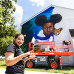 Dionn Renee paints A Gentle Power