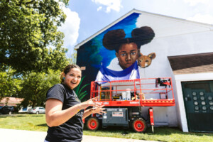Dionn Renee paints A Gentle Power